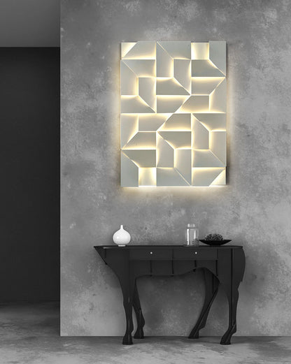 Rectangular Sculptural Wall Light