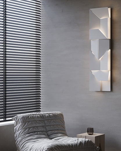 Rectangular Sculptural Wall Light
