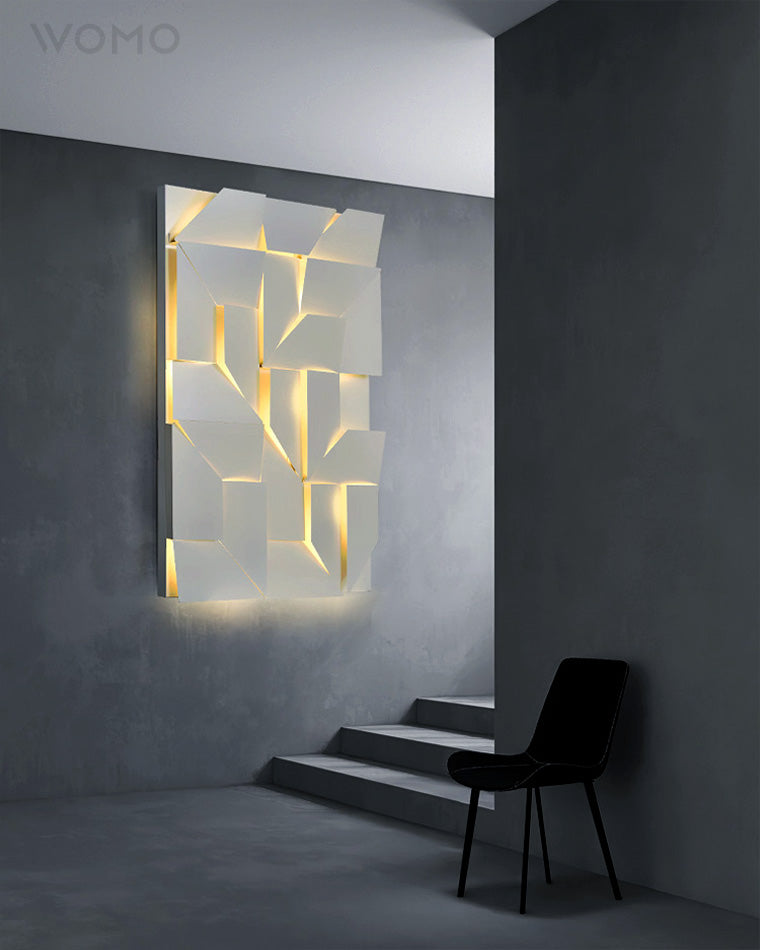 Rectangular Sculptural Wall Light