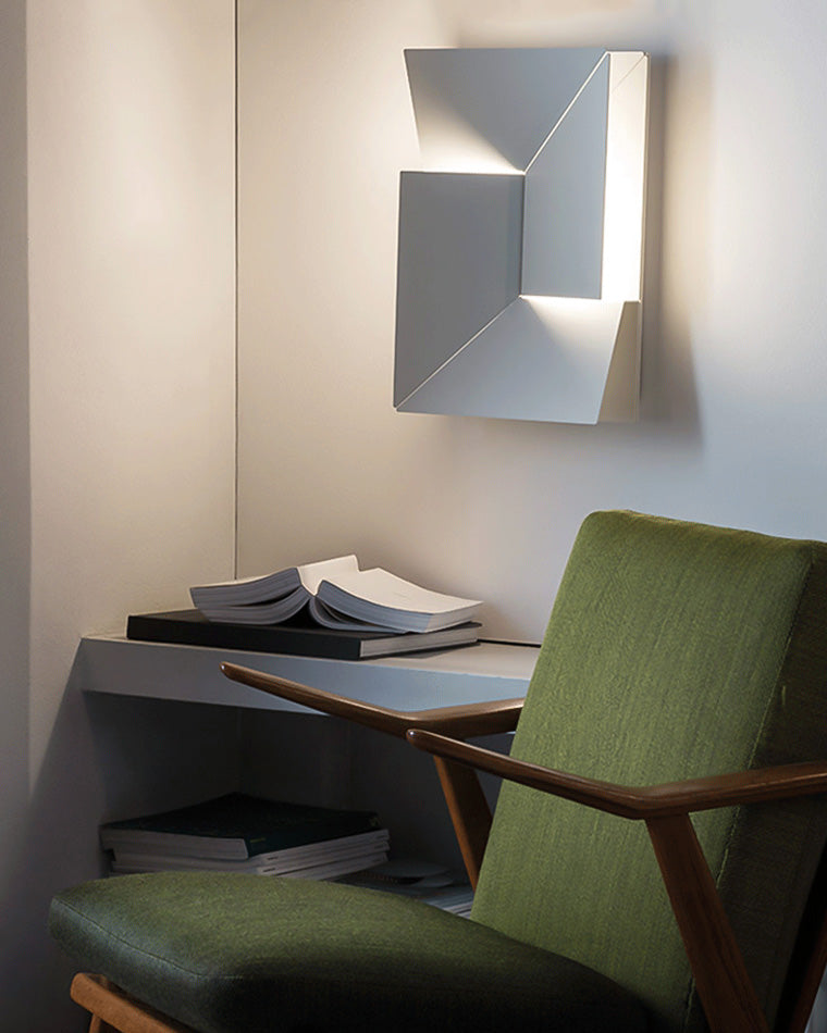 Rectangular Sculptural Wall Light