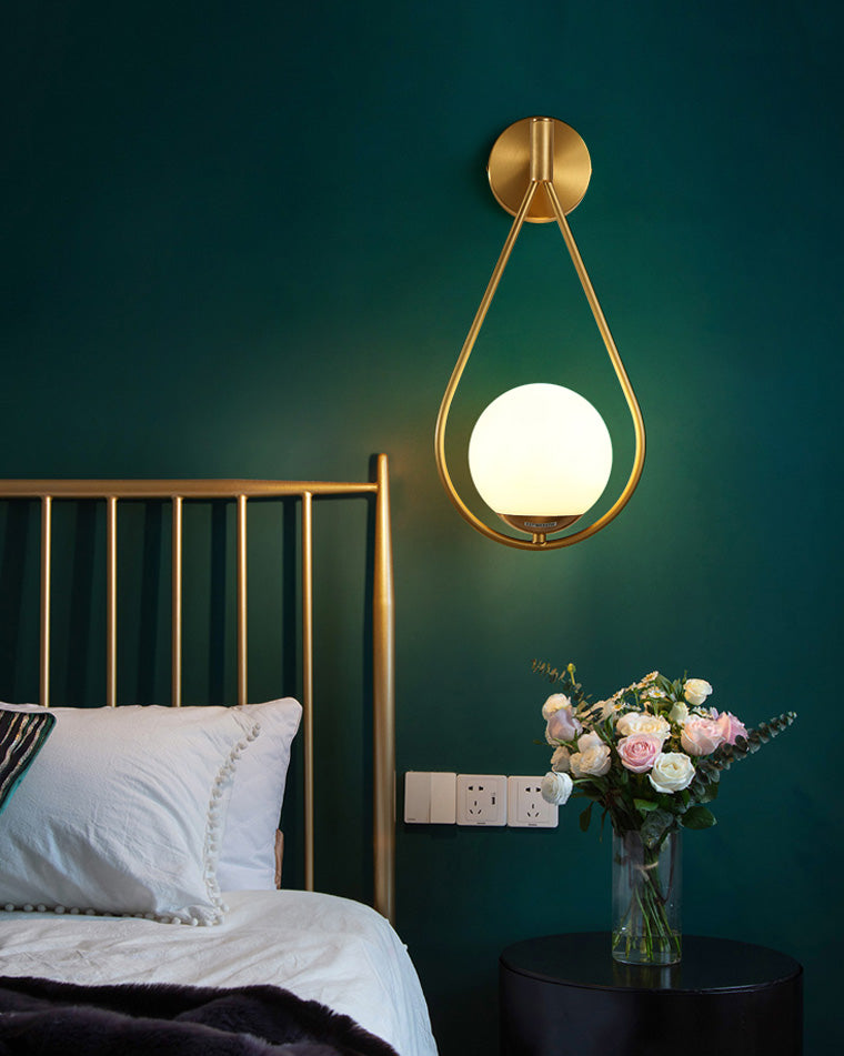 Water Drop Glass Globe Wall Light