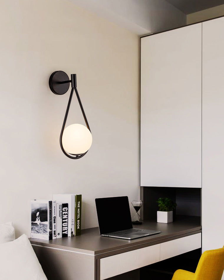 Water Drop Glass Globe Wall Light