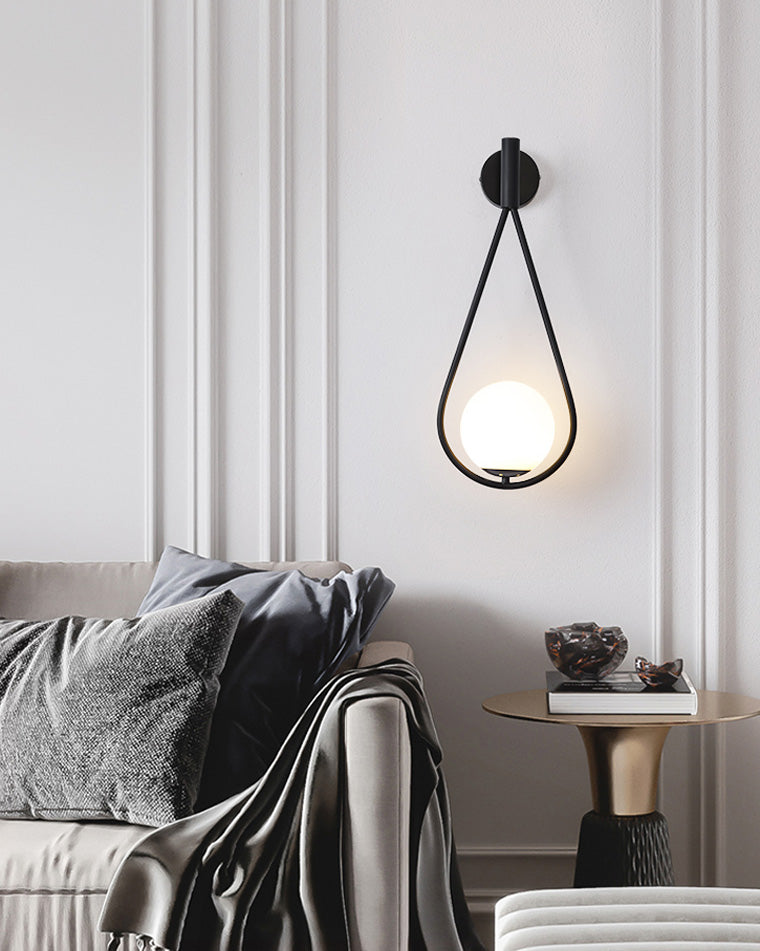 Water Drop Glass Globe Wall Light
