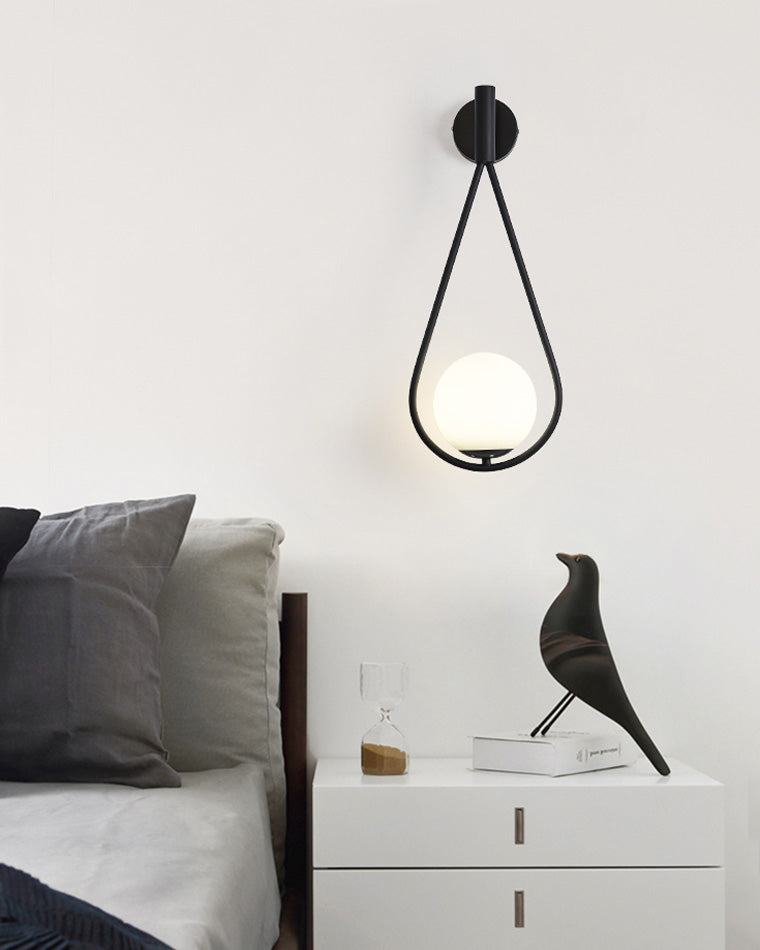 Water Drop Glass Globe Wall Light