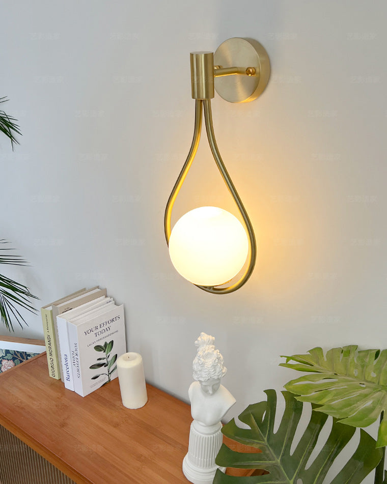Water Drop Glass Globe Wall Light