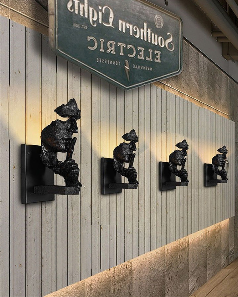 Silence Gesture Sculptural Wall Light