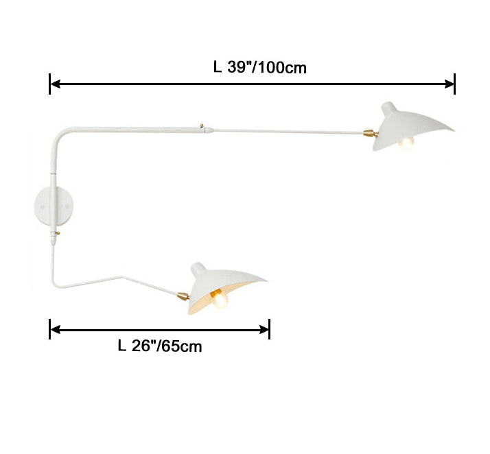 Double Arm Articulated Wall Light