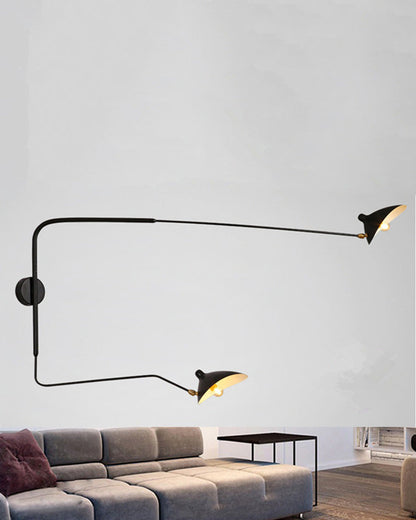 Double Arm Articulated Wall Light