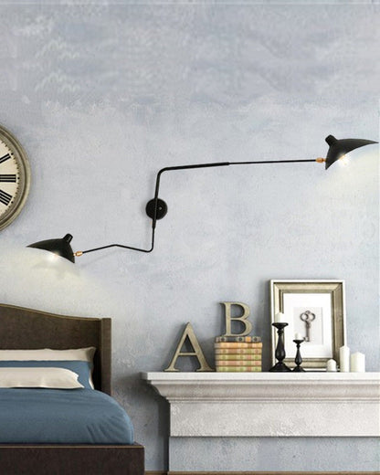 Double Arm Articulated Wall Light