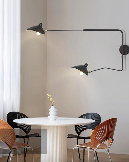 Double Arm Articulated Wall Light