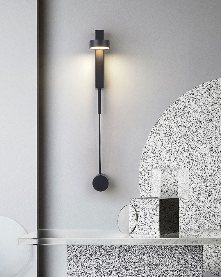 Adjustable Black/Gold Pendulum Wall Light