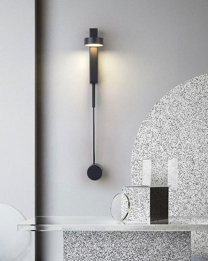 Adjustable Black/Gold Pendulum Wall Light
