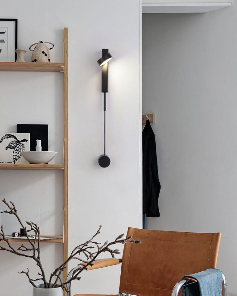 Adjustable Black/Gold Pendulum Wall Light