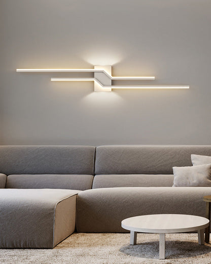 Sculptural Grid Strip Wall Light