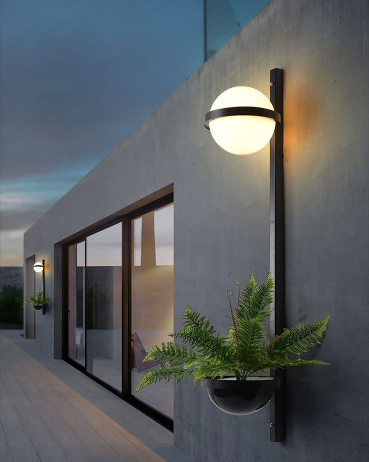 Plant Globe Wall Light