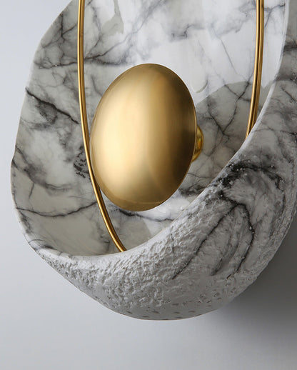Sculptural Marble Wall Sconce