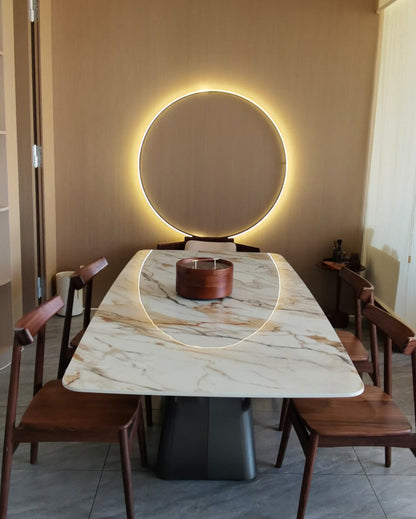 Large Black Circle Wall Light