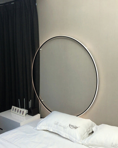 Large Black Circle Wall Light