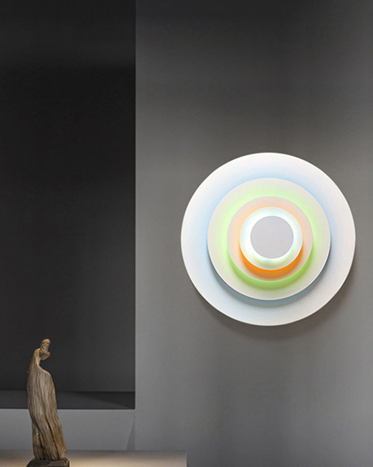 Colorful Round Wall Light