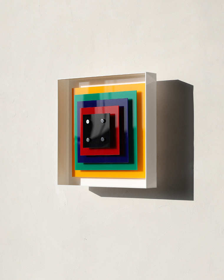 Colorful Square Art Wall Light
