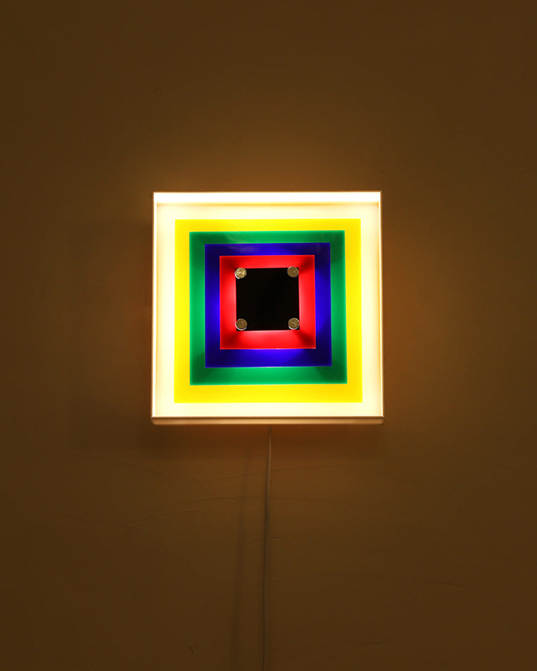 Colorful Square Art Wall Light