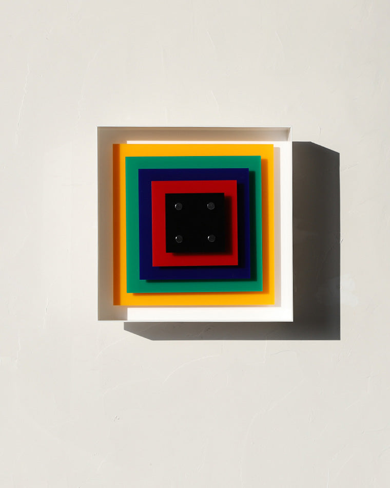 Colorful Square Art Wall Light