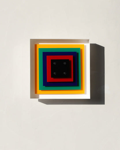 Colorful Square Art Wall Light