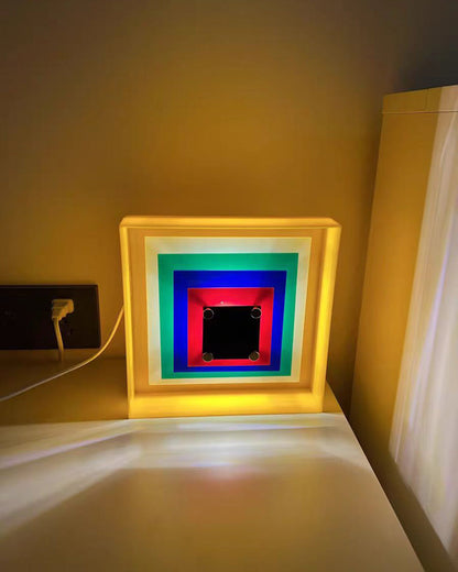Colorful Square Art Wall Light