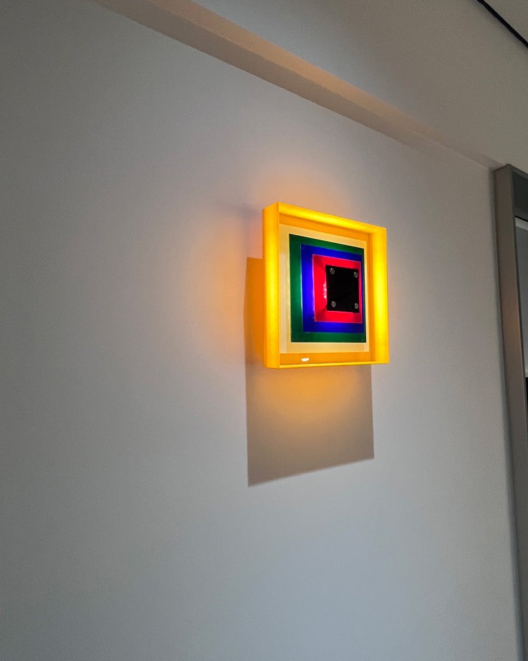 Colorful Square Art Wall Light