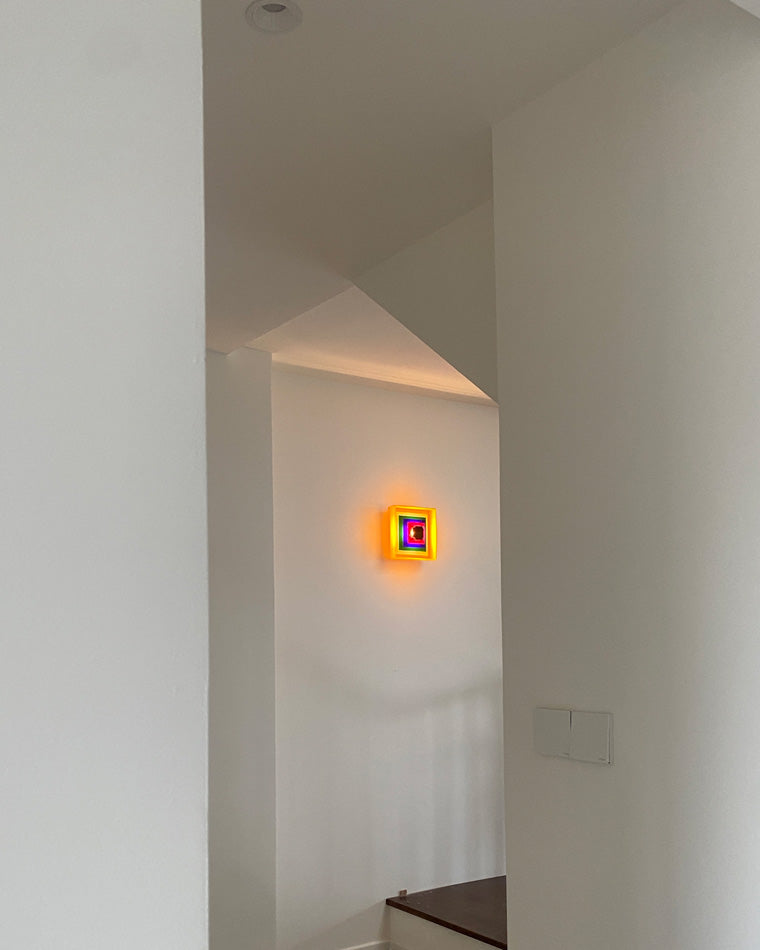 Colorful Square Art Wall Light
