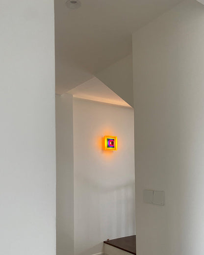 Colorful Square Art Wall Light