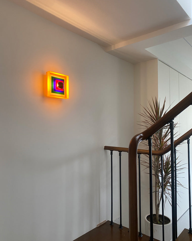 Colorful Square Art Wall Light