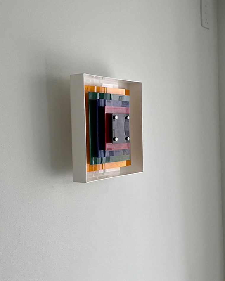 Colorful Square Art Wall Light