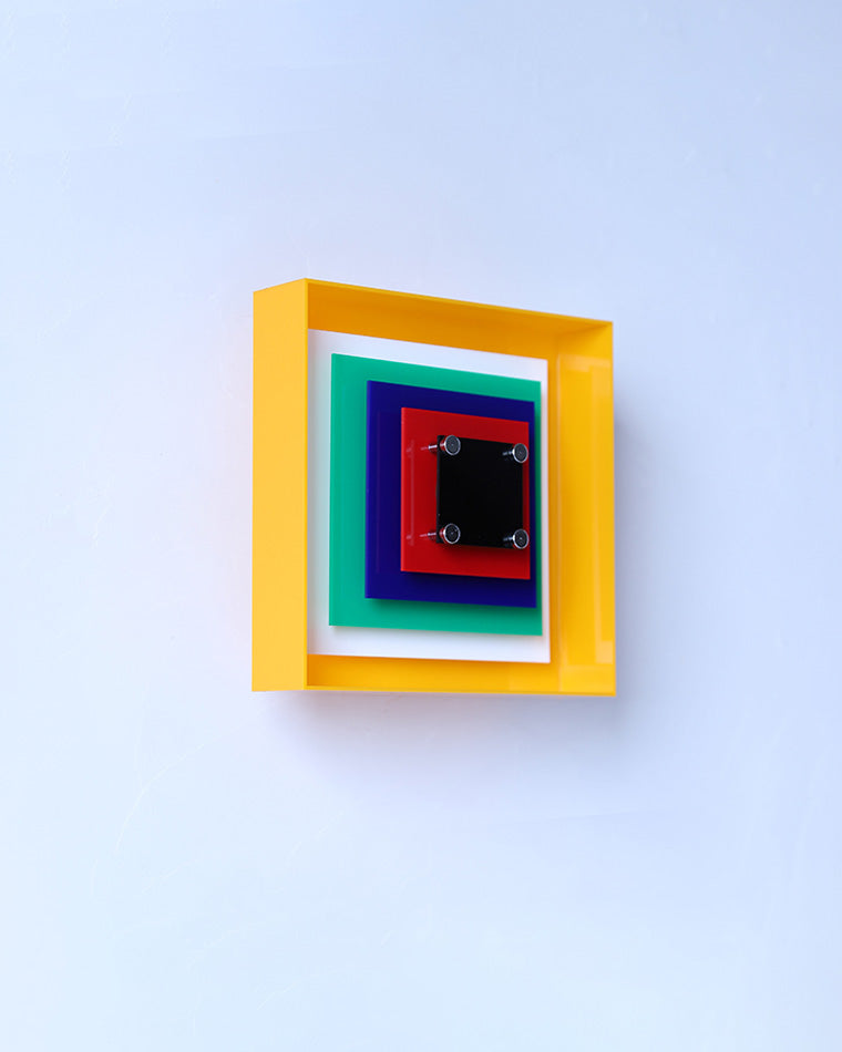Colorful Square Art Wall Light
