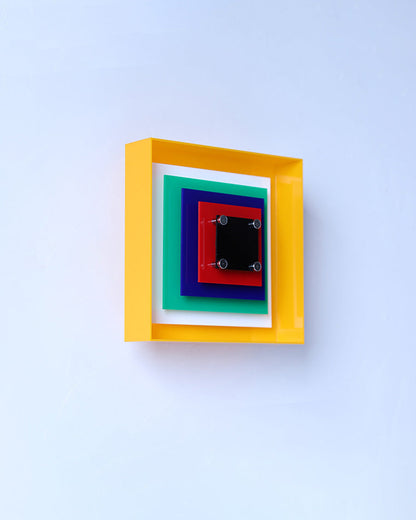Colorful Square Art Wall Light