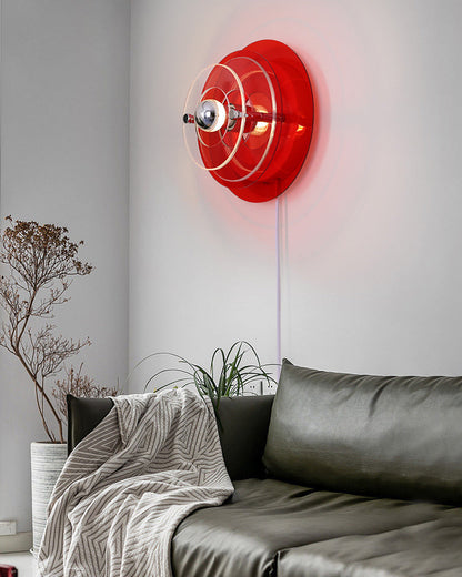 Round Colorful Accent Wall Sconce