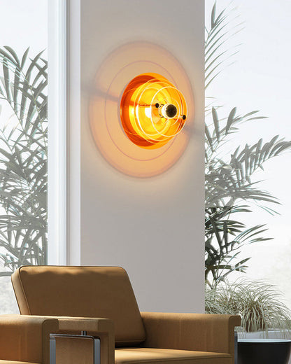 Round Colorful Accent Wall Sconce
