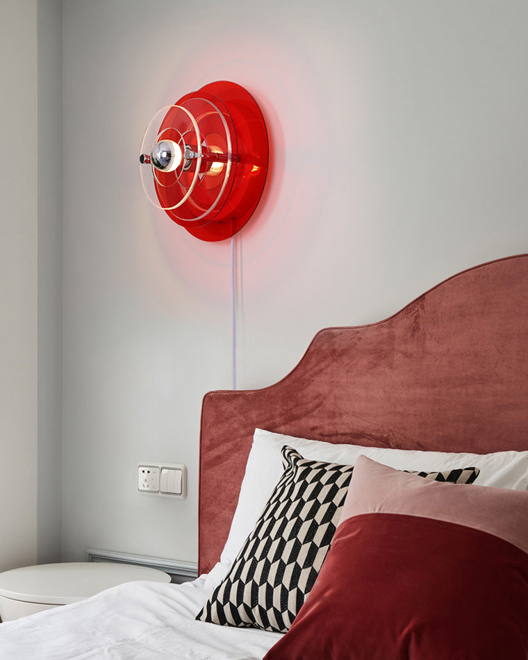 Round Colorful Accent Wall Sconce