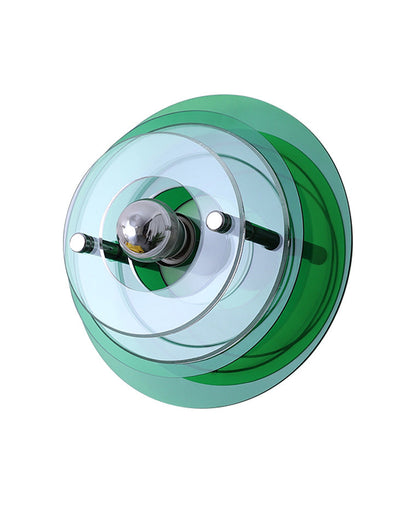 Round Colorful Accent Wall Sconce