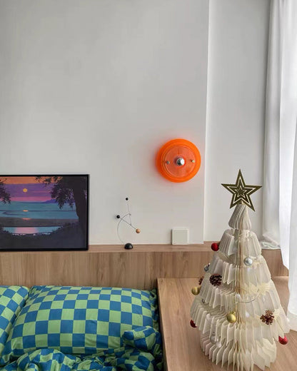 Round Colorful Accent Wall Sconce