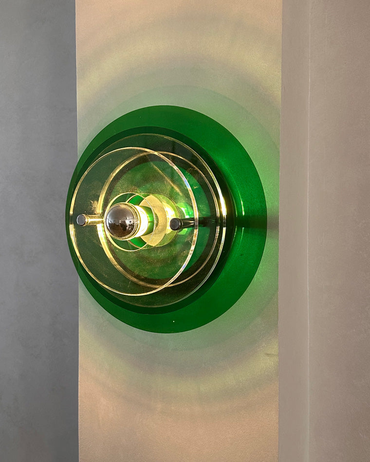 Round Colorful Accent Wall Sconce