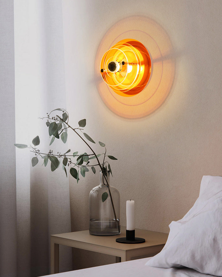 Round Colorful Accent Wall Sconce