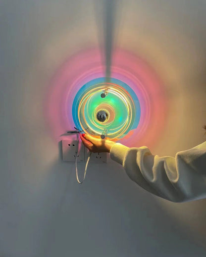 Round Colorful Accent Wall Sconce