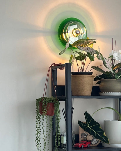 Round Colorful Accent Wall Sconce