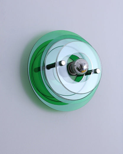 Round Colorful Accent Wall Sconce