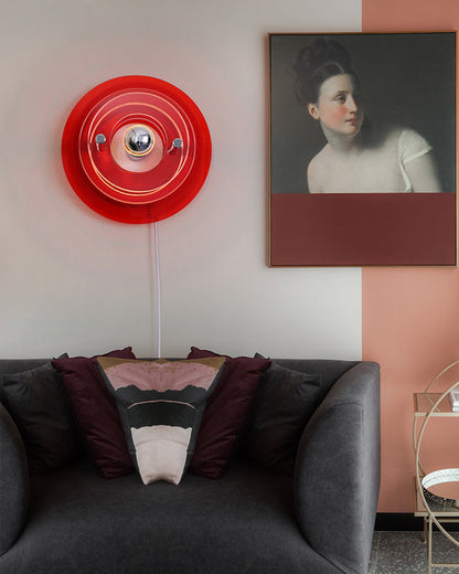 Round Colorful Accent Wall Sconce