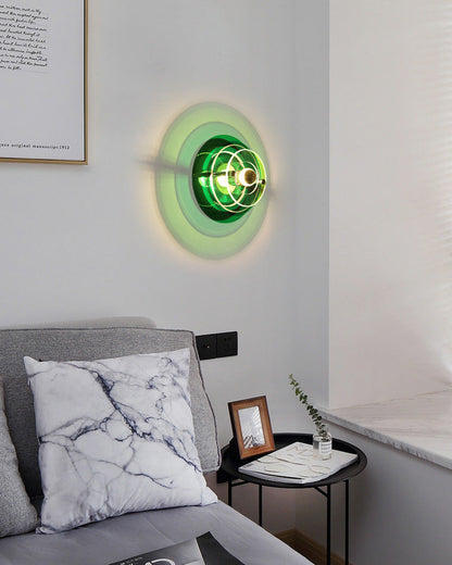 Round Colorful Accent Wall Sconce