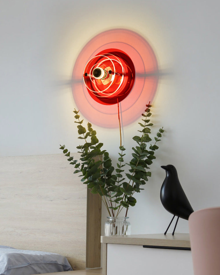 Round Colorful Accent Wall Sconce