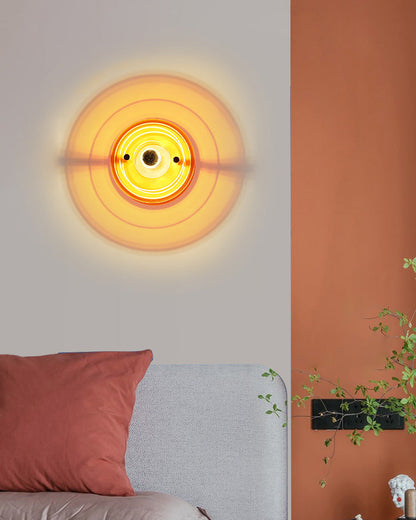 Round Colorful Accent Wall Sconce
