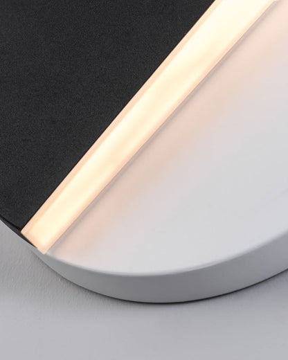 Black &amp; White Adjustable Round Wall Light
